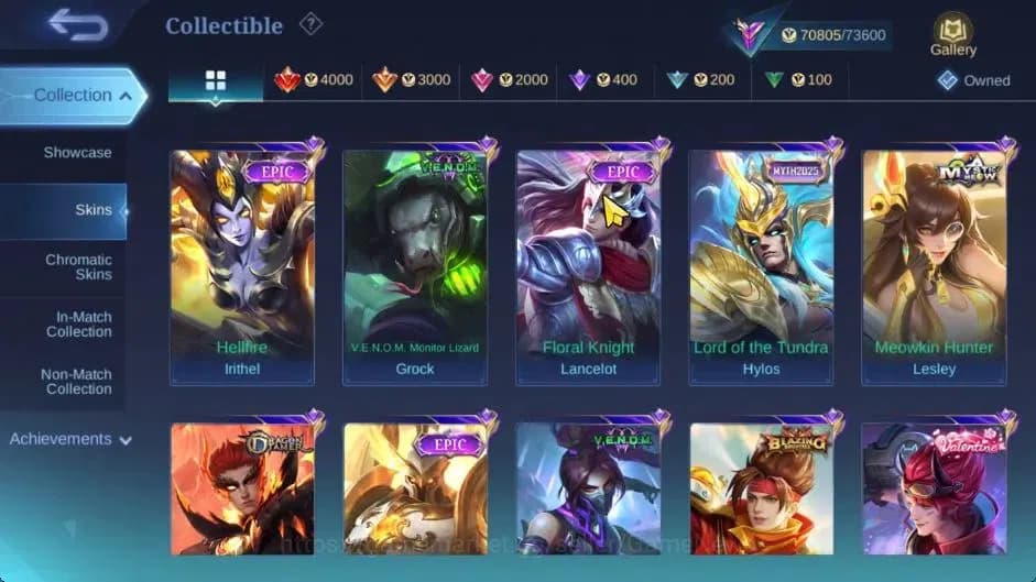 Mobile Legends: Bang Bang Accounts Hero 132|Skin 301|High Immo 105|Sanrio Floryn,KOF image 12