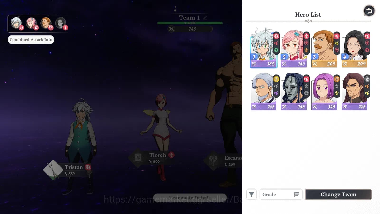 The Seven Deadly Sins: Origin Accounts EUROPE | Fresh Starter Lvl 2 |2 SSR|Guila , Guila image 4