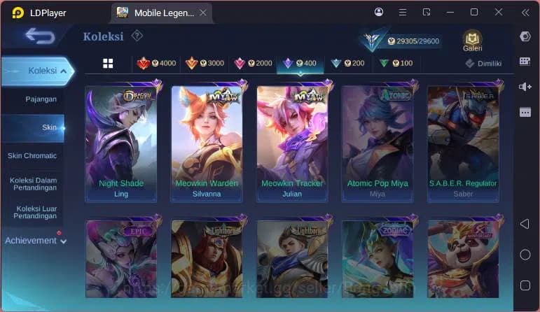 Mobile Legends: Bang Bang Accounts GLOBAL|Hero 94|Skin 134|Annual Hayabusa,CC Natalia image 13
