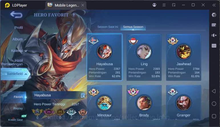 Mobile Legends: Bang Bang Accounts GLOBAL|Hero 94|Skin 134|Annual Hayabusa,CC Natalia image 19