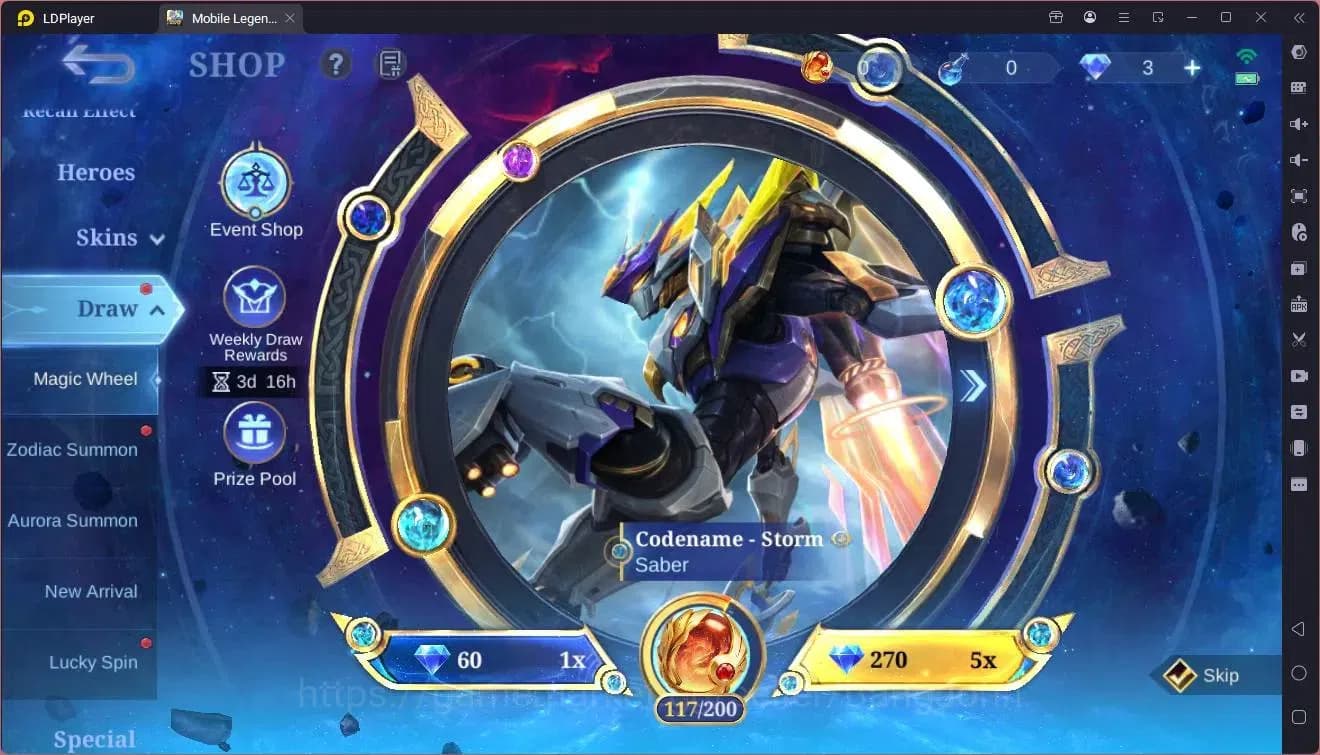 Mobile Legends: Bang Bang Accounts GLOBAL Hero 132 Skin 399|Legend Lunox|Neobeasts Ph image 1