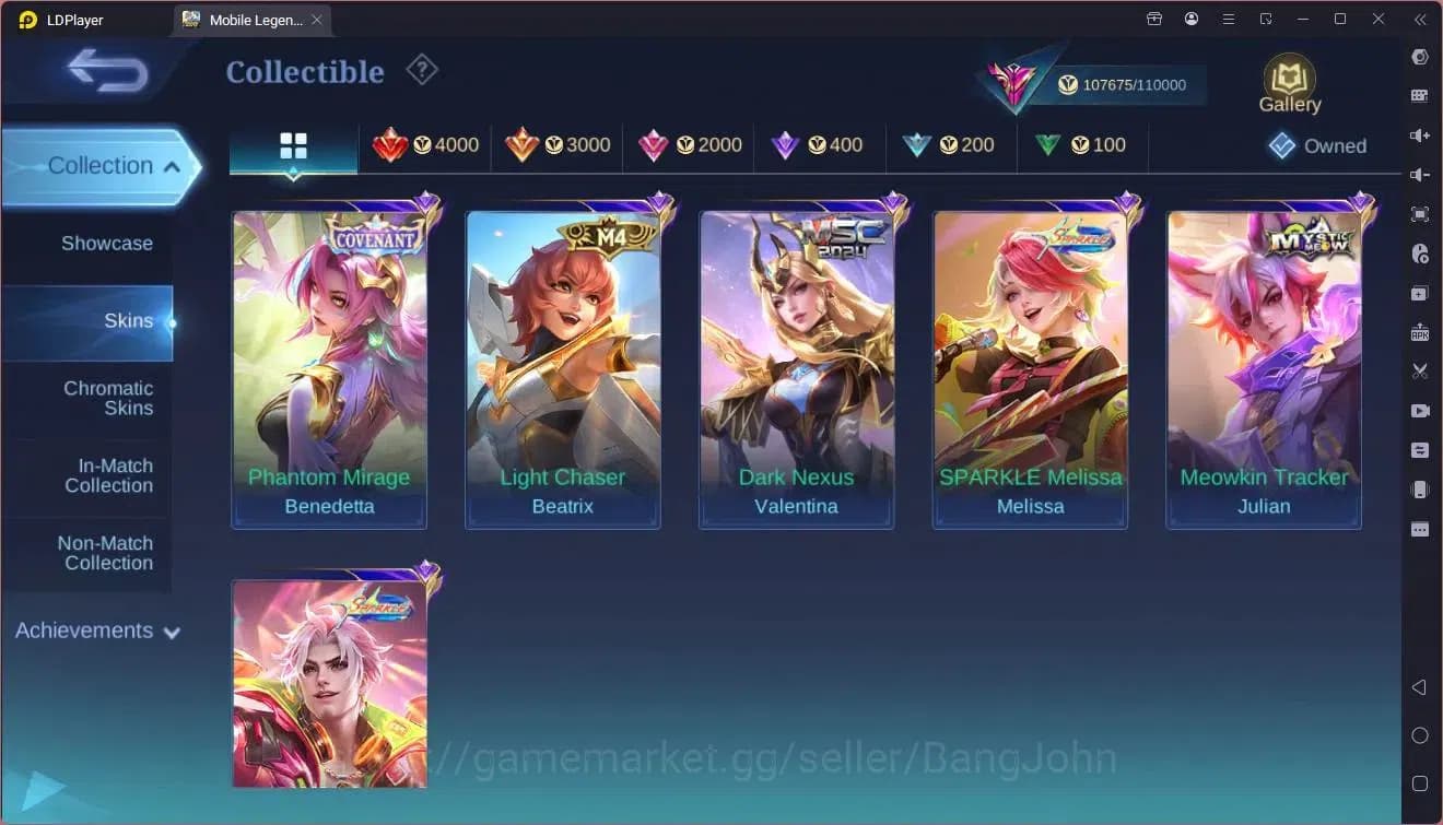 Mobile Legends: Bang Bang Accounts GLOBAL Hero 132 Skin 399|Legend Lunox|Neobeasts Ph image 3