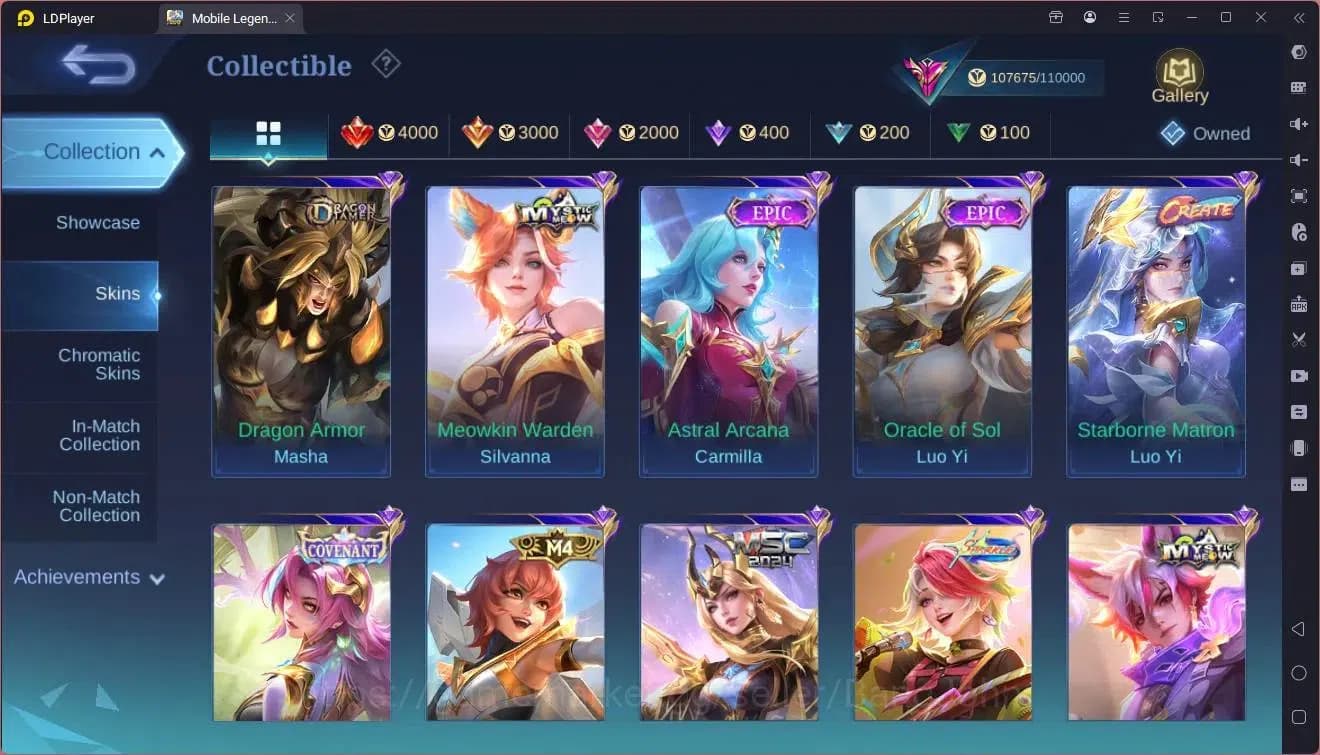 Mobile Legends: Bang Bang Accounts GLOBAL Hero 132 Skin 399|Legend Lunox|Neobeasts Ph image 4