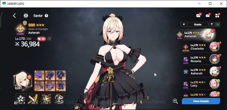 StarSavior Accounts Global|Lv 57|WellBuild,23 SSR 8 TopTier[(AsherahWa image 6