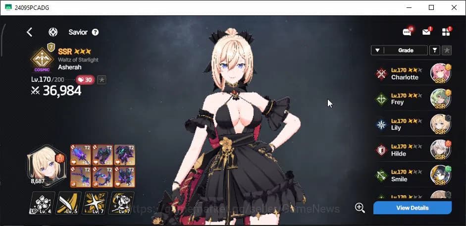 StarSavior Accounts Global|Lv 57|WellBuild,23 SSR 8 TopTier[(AsherahWa image 7