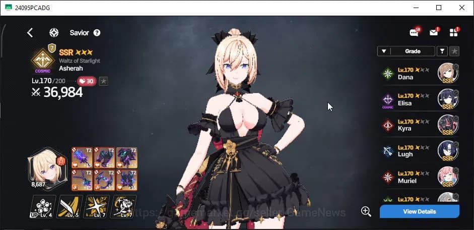 StarSavior Accounts Global|Lv 57|WellBuild,23 SSR 8 TopTier[(AsherahWa image 8