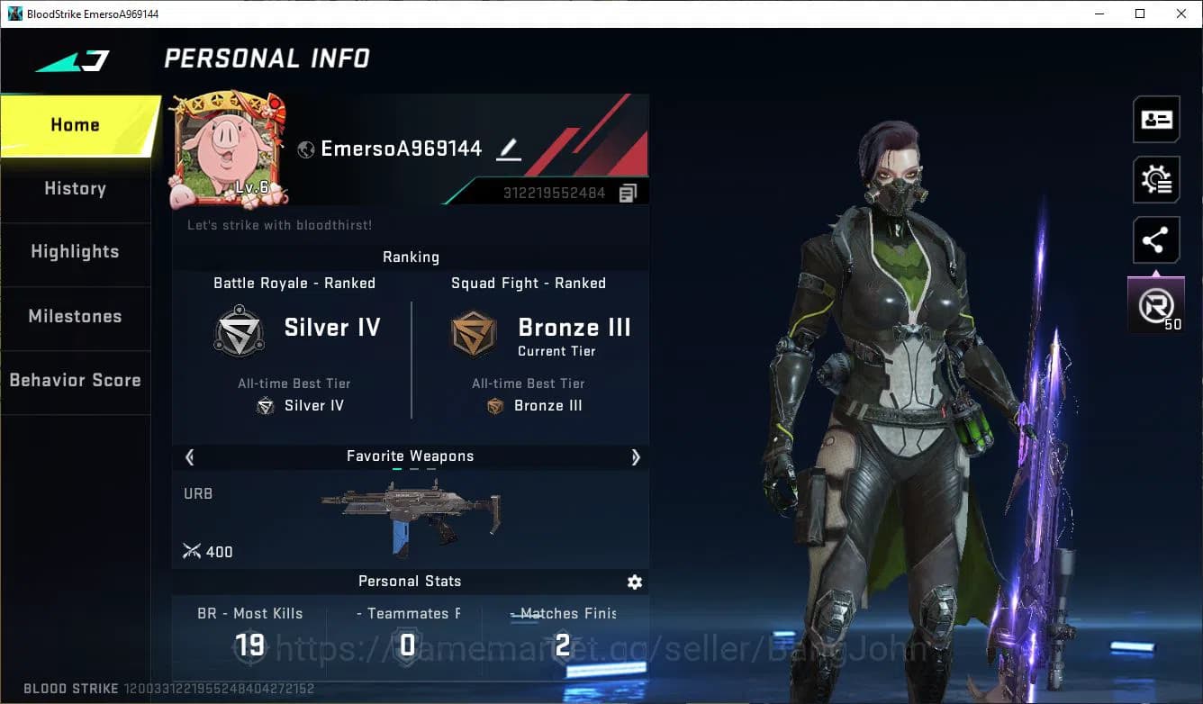 Blood Strike Accounts ASIA|ULTRA=M700,M4A1,MORE DETAIL CEK SS BS551B image 6