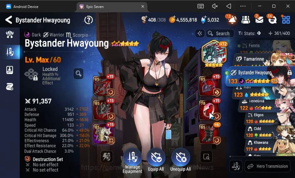 Epic Seven Accounts GLOBAL Unverif|11 ML(Salome,LOT Scales,BYSHwayoung image 4