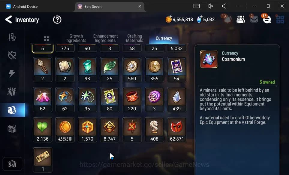 Epic Seven Accounts GLOBAL Unverif|11 ML(Salome,LOT Scales,BYSHwayoung image 8