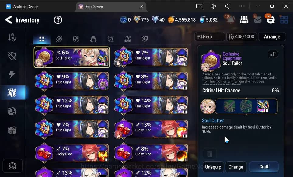 Epic Seven Accounts GLOBAL Unverif|11 ML(Salome,LOT Scales,BYSHwayoung image 9