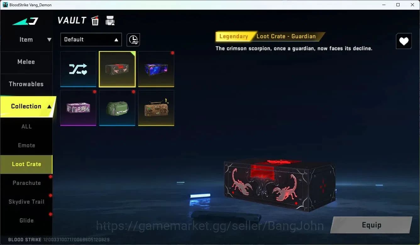 Blood Strike Accounts ASIA | 2 Collab Skins | 1 Legendary Skins | 7 Lege image 9