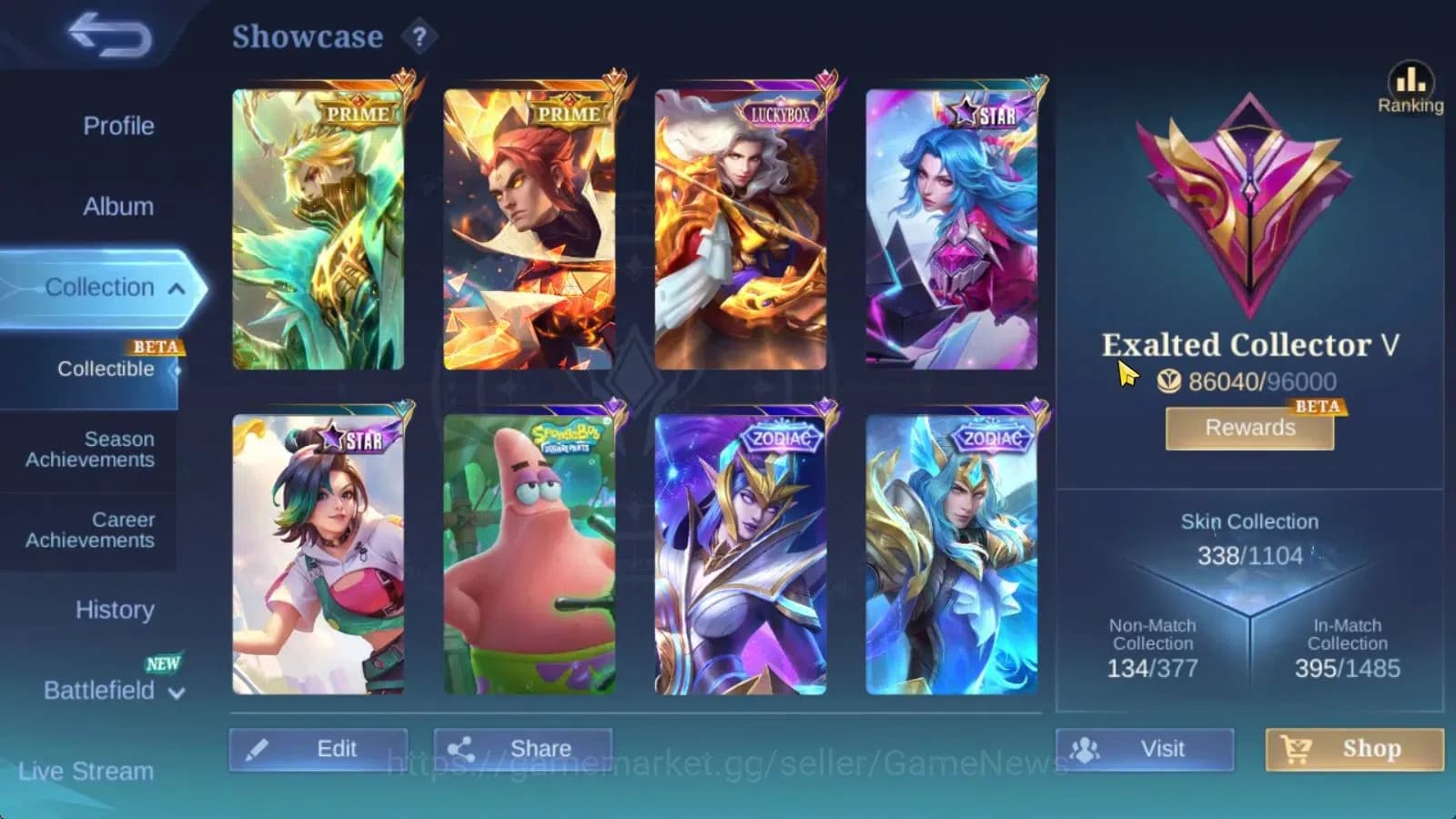 Mobile Legends: Bang Bang Accounts Hero 132|Skin338|Imortal 178|PRIME[Granger,YuZhong image 3