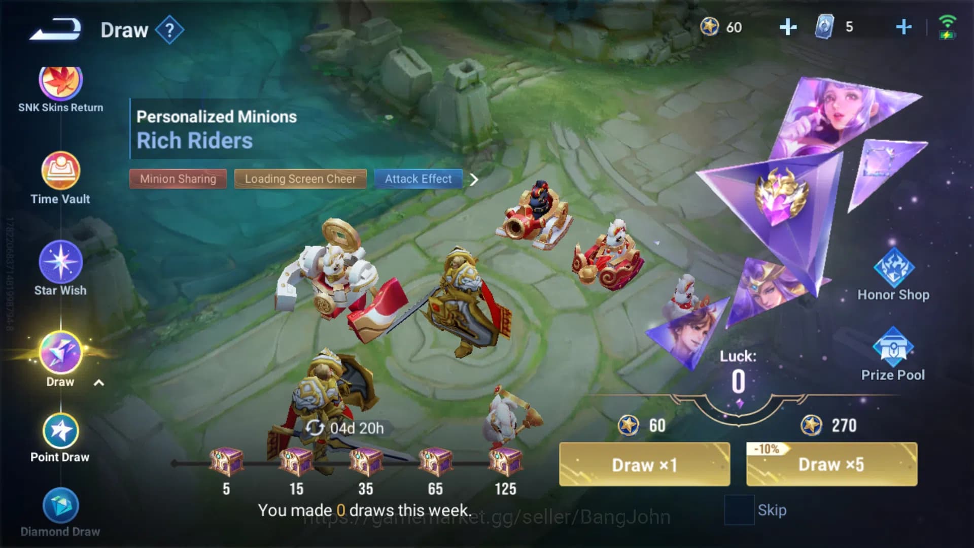 Honor of Kings Accounts GLOBAL Hero 43 | Skin 52 | Kic Luna|Legend Lady Su image 11