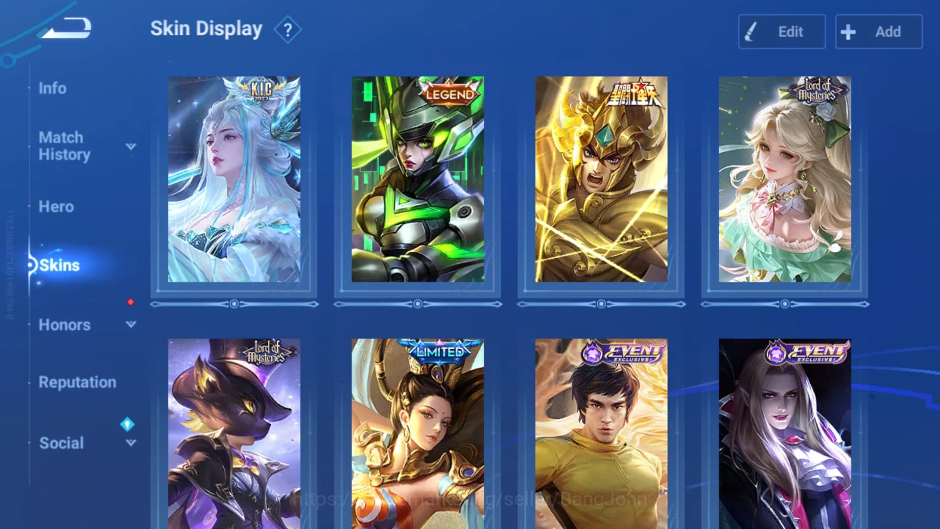 Honor of Kings Accounts GLOBAL Hero 43 | Skin 52 | Kic Luna|Legend Lady Su image 2