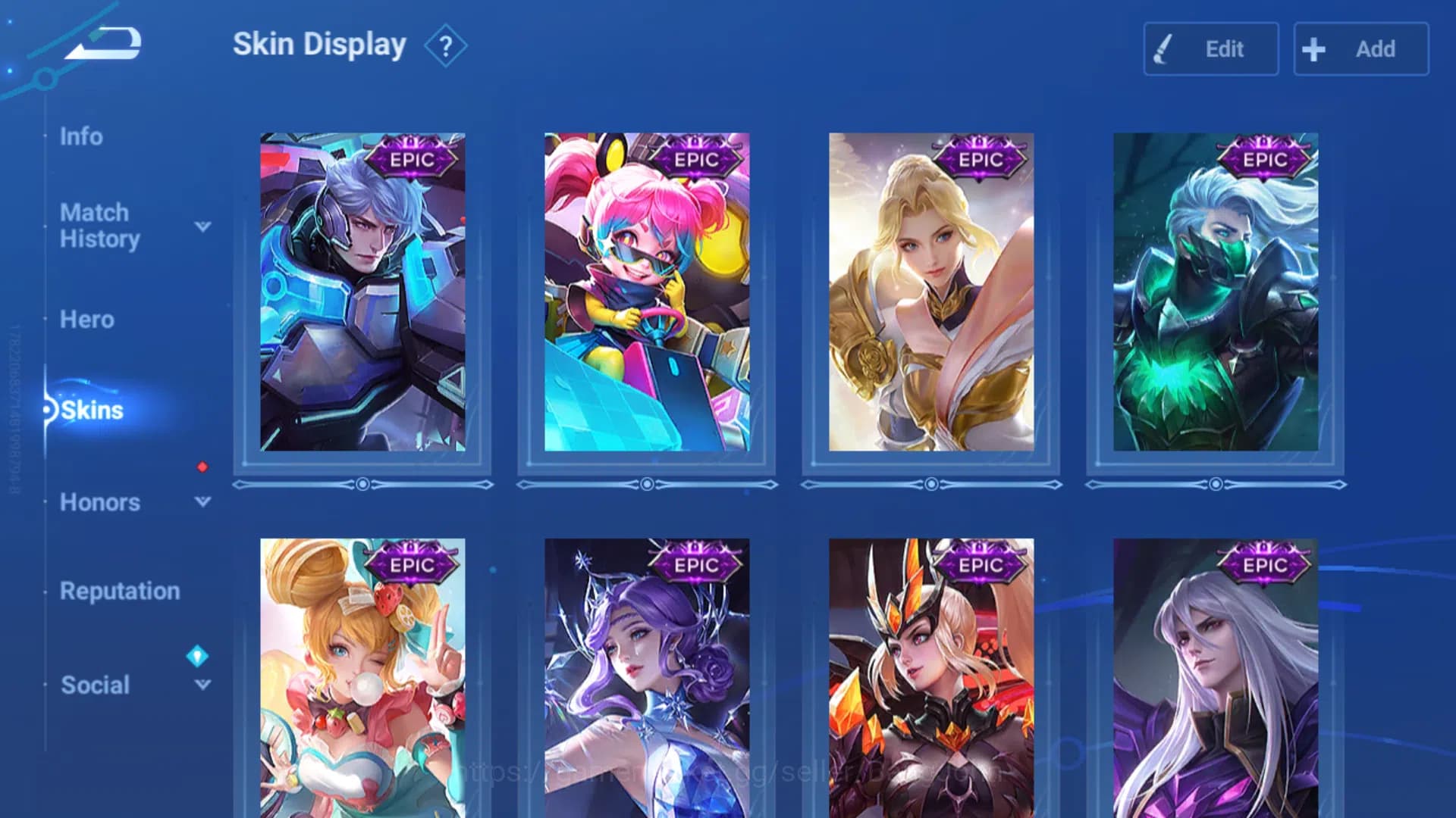 Honor of Kings Accounts GLOBAL Hero 43 | Skin 52 | Kic Luna|Legend Lady Su image 4