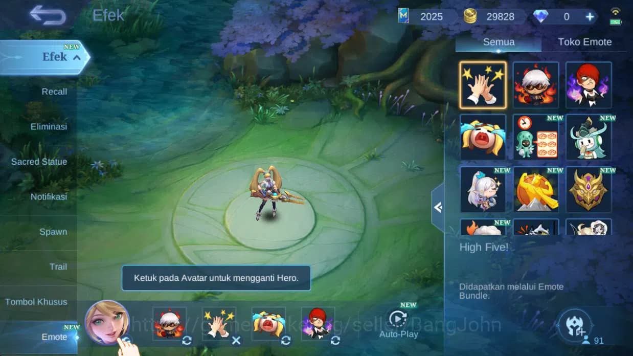 Mobile Legends: Bang Bang Accounts HERO 91 |skin 124 cc natalia, saber saber, saber L image 13