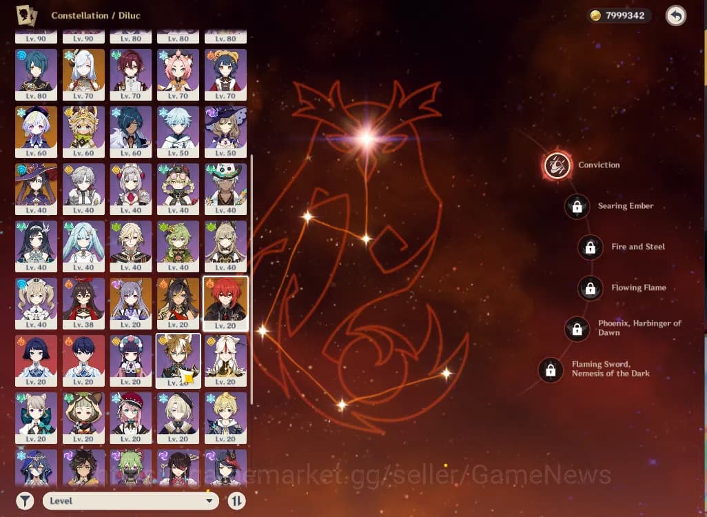 Genshin Impact Accounts ASIA|AR59|PreamTeam Mavuika+sign,NeuvilletteC1,Arl image 15