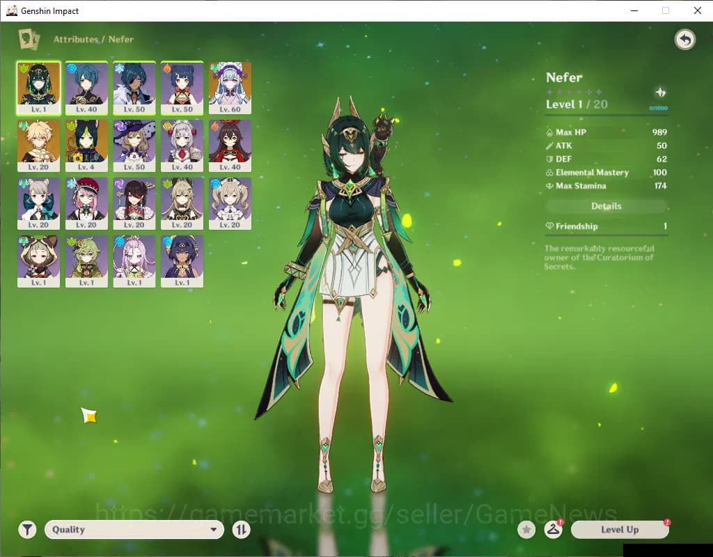 Genshin Impact Accounts ASIA|Starter|AR 33|1 Limited+14(*4Character)| Nefe image 12