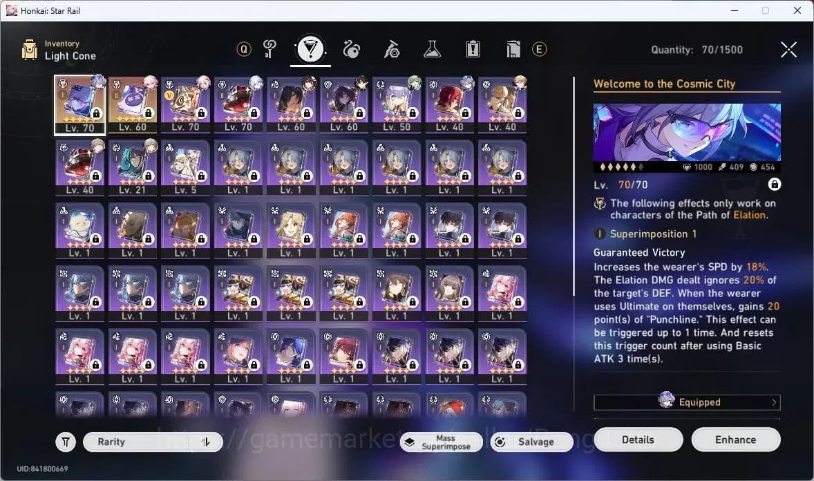 Honkai Star Rail Accounts ASIA | TL61 | Silver Wolf Lv80, Yao Guang Lv80, Hu image 12