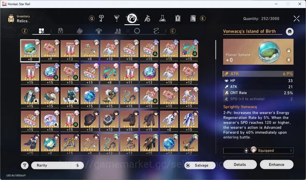 Honkai Star Rail Accounts ASIA | TL61 | Silver Wolf Lv80, Yao Guang Lv80, Hu image 13