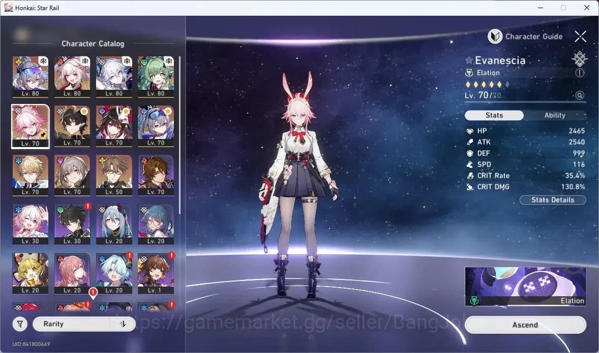 Honkai Star Rail Accounts ASIA | TL61 | Silver Wolf Lv80, Yao Guang Lv80, Hu image 6