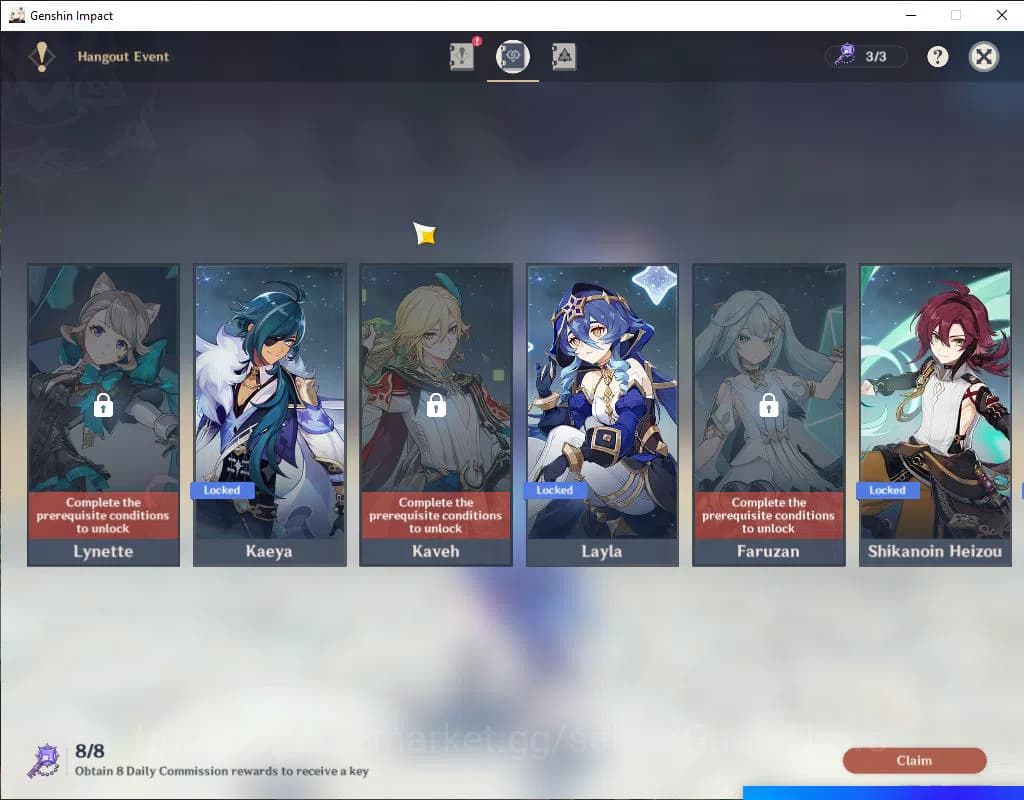 Genshin Impact Accounts Asia|AR 56|9 Limited 4+(*5Weapon)|BaizuC1,EulaC1,N image 15