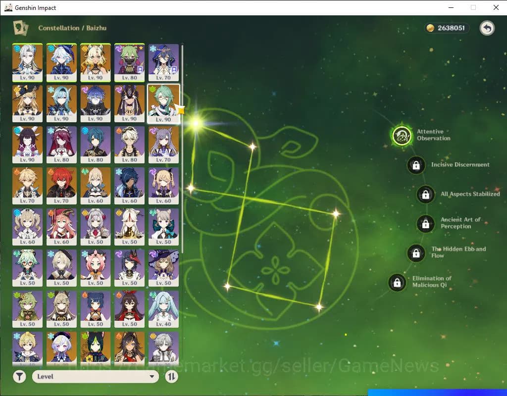 Genshin Impact Accounts Asia|AR 56|9 Limited 4+(*5Weapon)|BaizuC1,EulaC1,N image 3