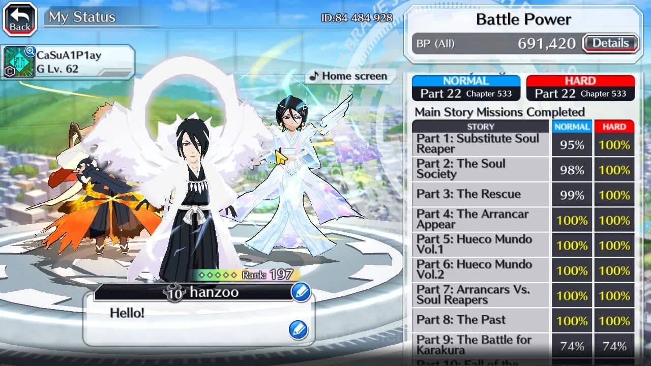 Bleach: Brave Souls Accounts GLOBAL 42K Orb|Rukia,Ichigo 10Th Aniv,SoulRaper(Sh image 3