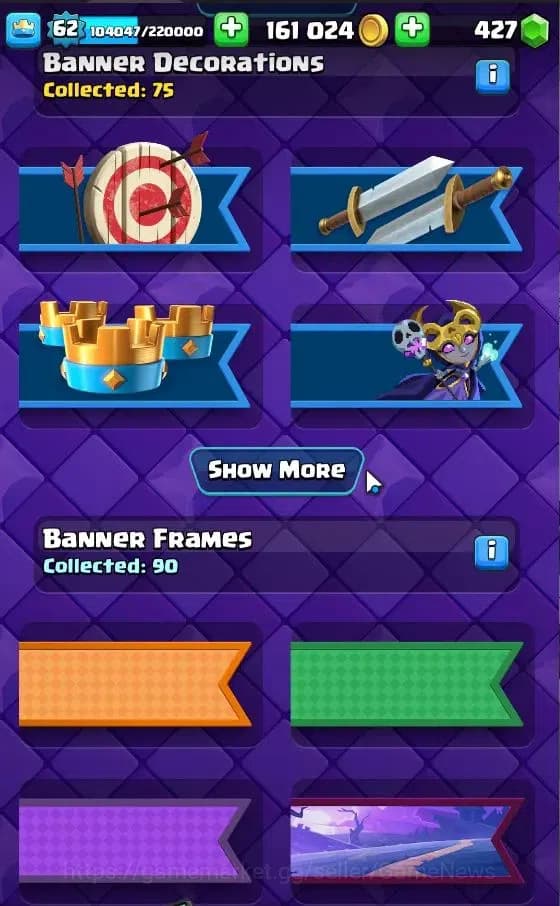 Clash Royale Accounts Lv 62|Trophy 10704|KTL 15|Limited Skin|Card 121|4 image 10