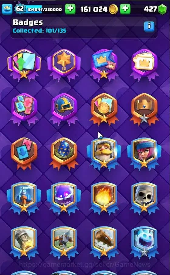 Clash Royale Accounts Lv 62|Trophy 10704|KTL 15|Limited Skin|Card 121|4 image 12