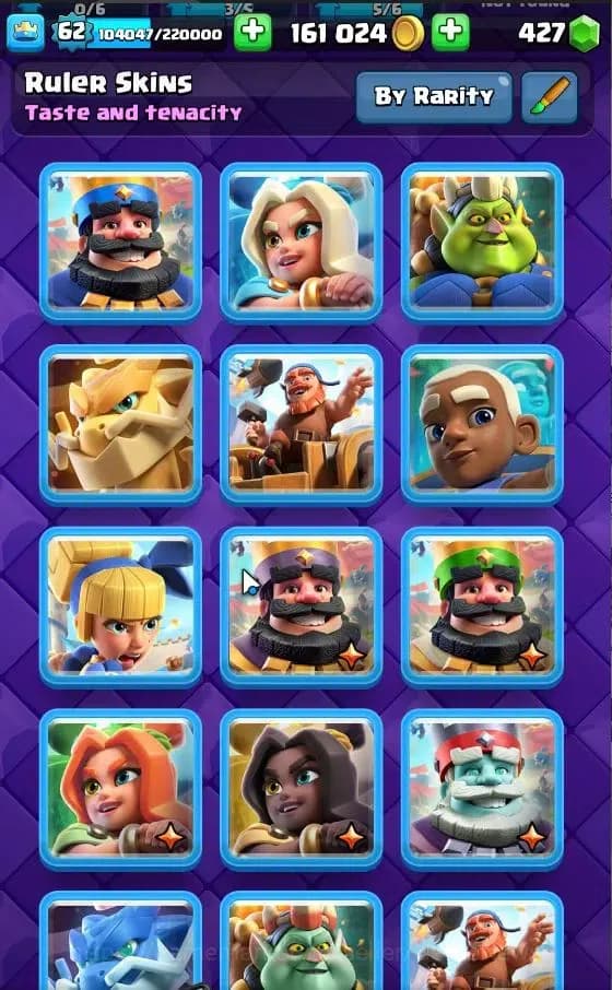 Clash Royale Accounts Lv 62|Trophy 10704|KTL 15|Limited Skin|Card 121|4 image 14