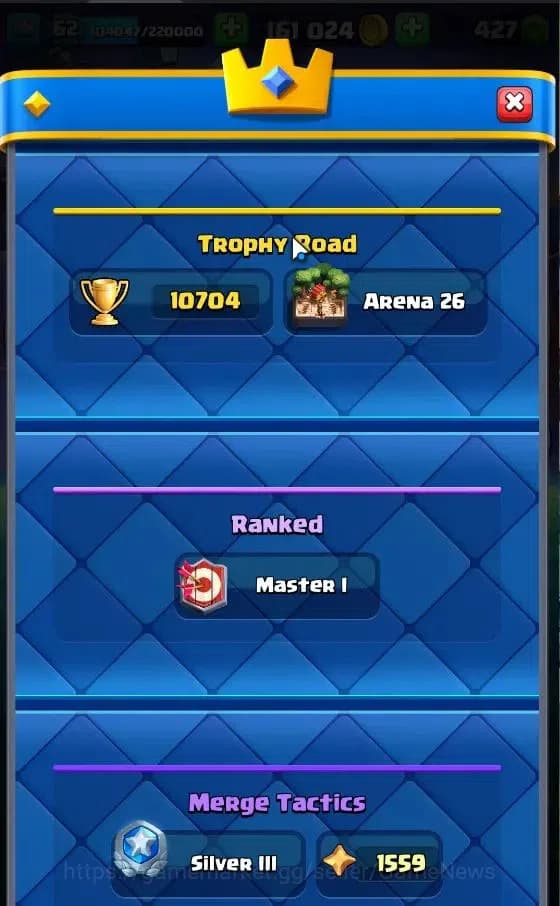 Clash Royale Accounts Lv 62|Trophy 10704|KTL 15|Limited Skin|Card 121|4 image 3