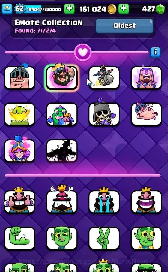 Clash Royale Accounts Lv 62|Trophy 10704|KTL 15|Limited Skin|Card 121|4 image 8