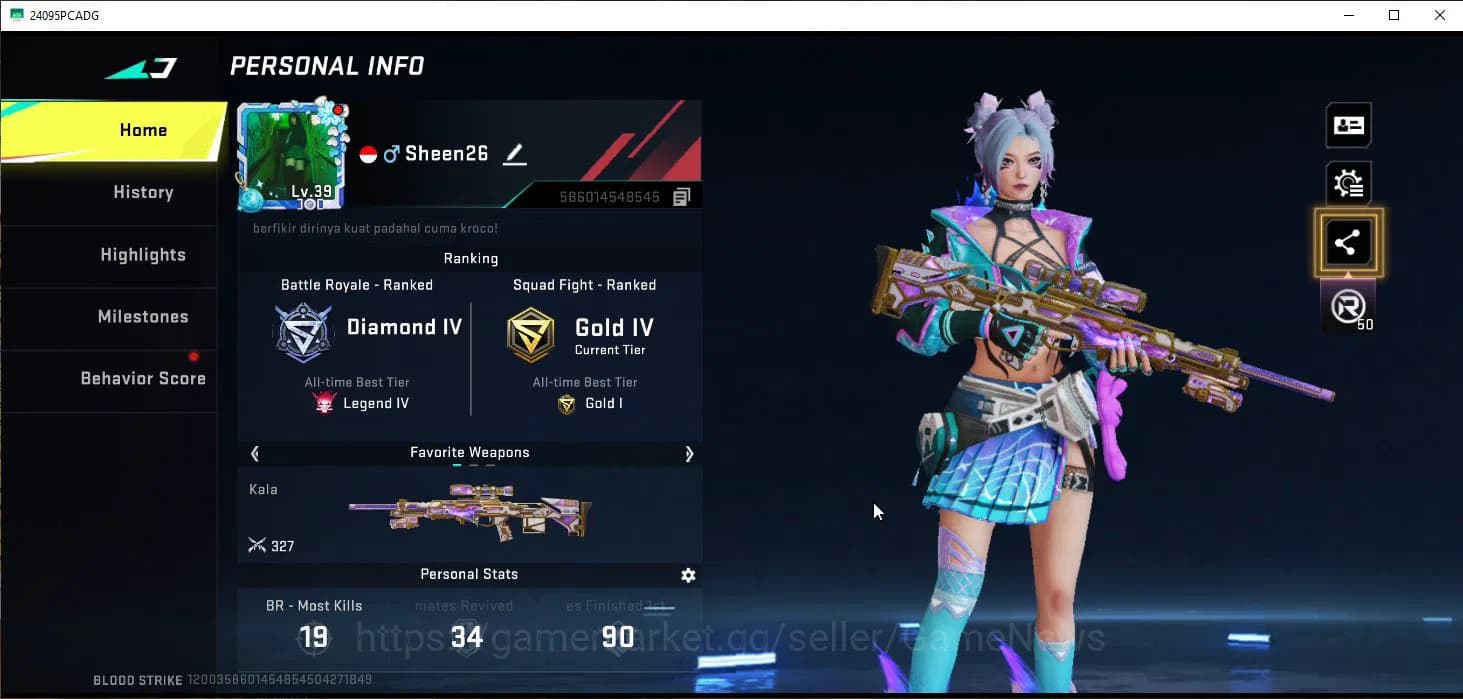 Blood Strike Accounts ASIA|ETERNAL(Ran-Rave)+ULTRA(INP-9-Molten Core)|9 image 1