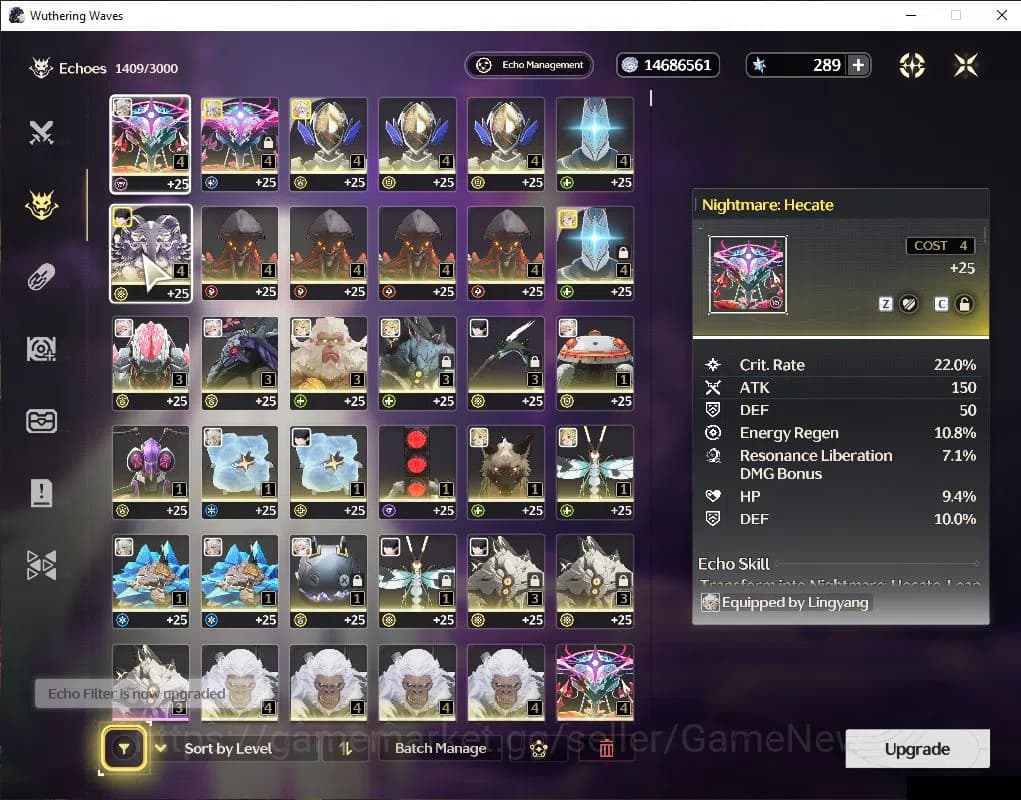 Wuthering Waves Accounts SEA | UL 50 | 1 Limited | Lynae R6+Sign | MC Femal image 10