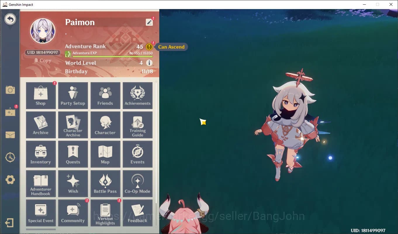 Genshin Impact Accounts ASIA | AR 40+ | varessa, citlali, nahida, mona, je image 1