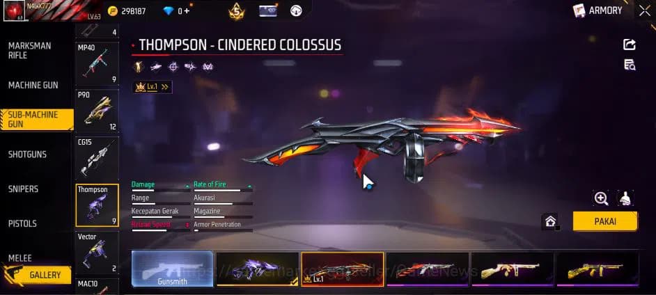 Free Fire Accounts Indonesia|M1887 Sterling Conqueror Lv7|XM8 Destiny image 11