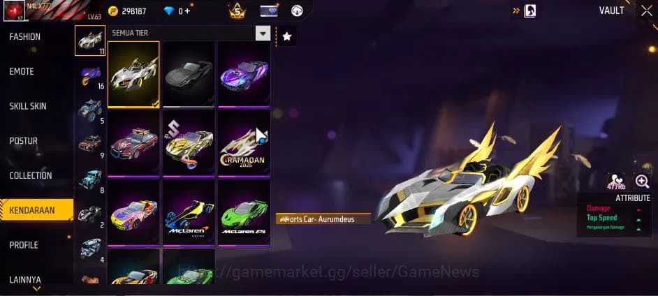 Free Fire Accounts Indonesia|M1887 Sterling Conqueror Lv7|XM8 Destiny image 3