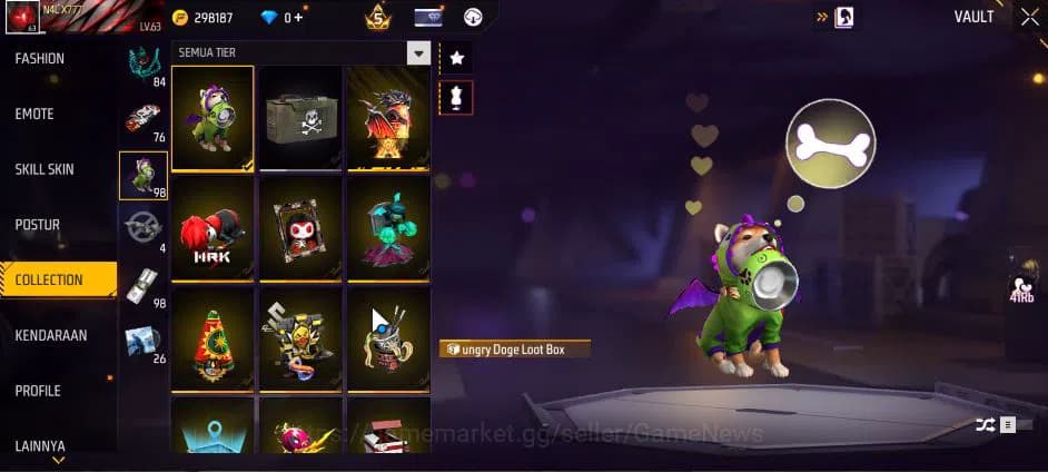 Free Fire Accounts Indonesia|M1887 Sterling Conqueror Lv7|XM8 Destiny image 4