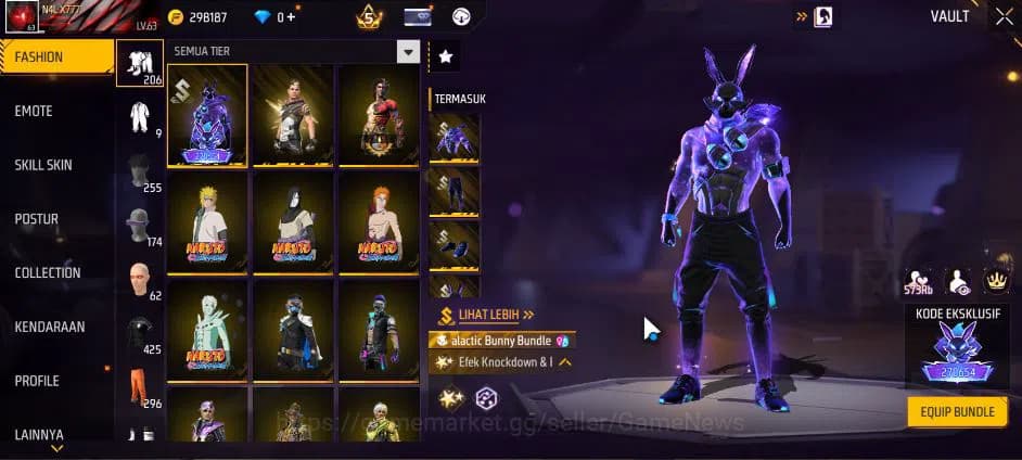 Free Fire Accounts Indonesia|M1887 Sterling Conqueror Lv7|XM8 Destiny image 9