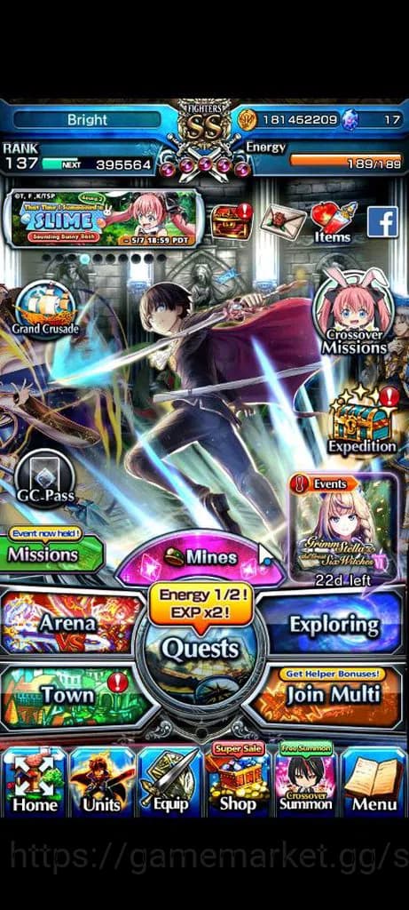 Grand Summoners Accounts Global|Rank 137|2 Sp Art+32 Ascend+11 TW|[Okarun,R image 1