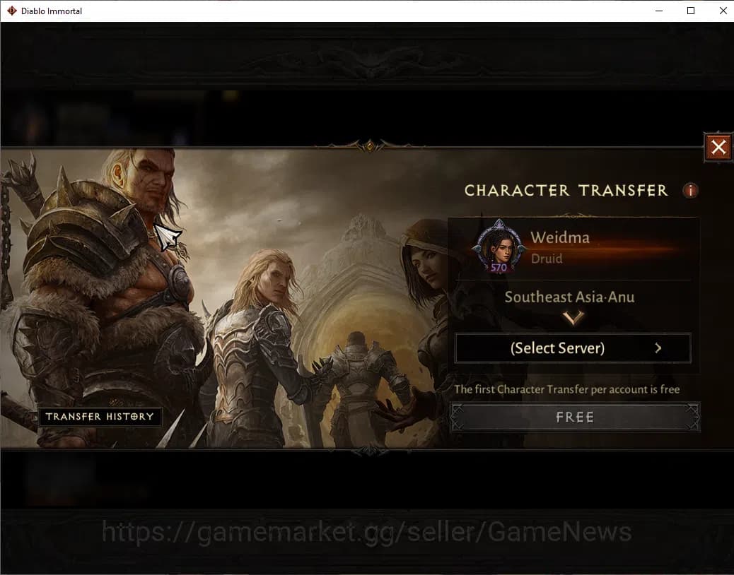 Diablo Immortal Accounts SEA-ANU|CS ON|Lv60(570)|Druid|CR 36k|Reso 450|Para image 2