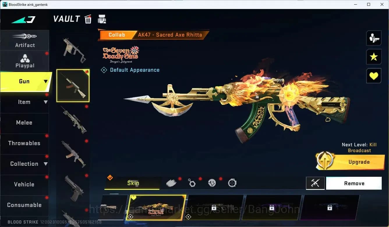 Blood Strike Accounts ASIA | 1 Eternal Voucher | 2 BLEACH | 2 7DS | 1 AO image 5
