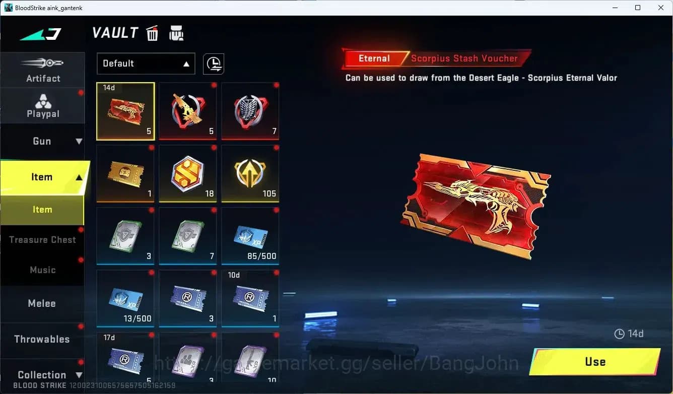 Blood Strike Accounts ASIA | 1 Eternal Voucher | 2 BLEACH | 2 7DS | 1 AO image 8