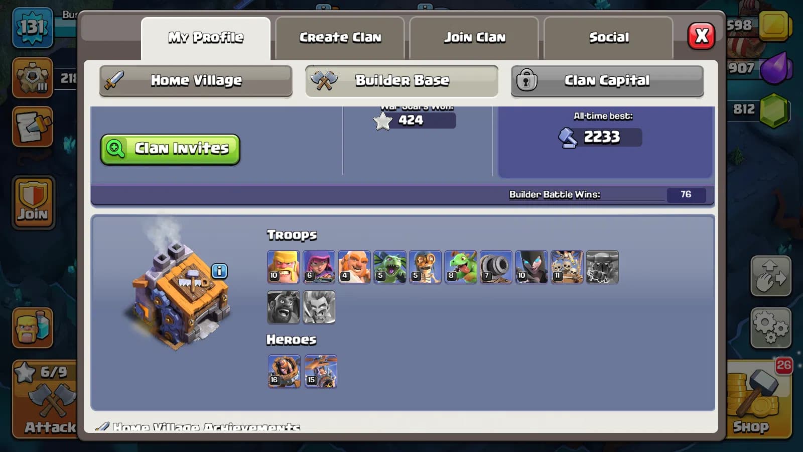 Clash of Clans Accounts TH 15-BH 9|HH 9|BK 44,Aq 69, MP 41,GW 44,RC 25,DD image 10