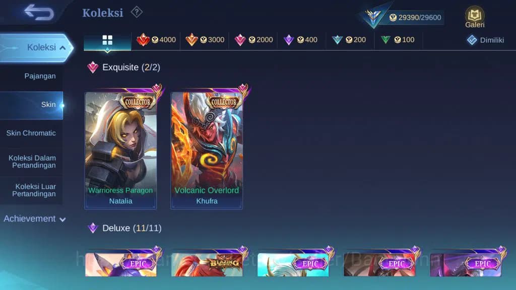 Mobile Legends: Bang Bang Accounts GLOBAL Hero 130 Skin 156 | CC Khufra | Epic Roger image 1
