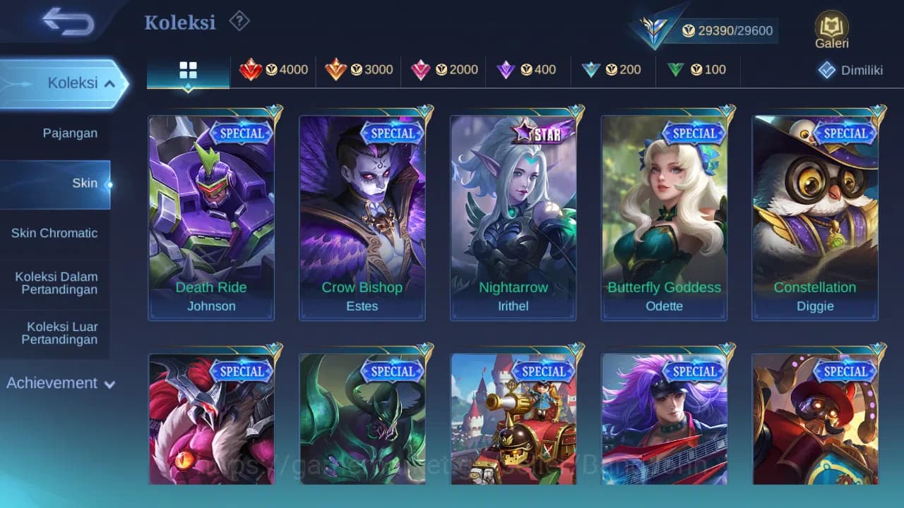 Mobile Legends: Bang Bang Accounts GLOBAL Hero 130 Skin 156 | CC Khufra | Epic Roger image 10