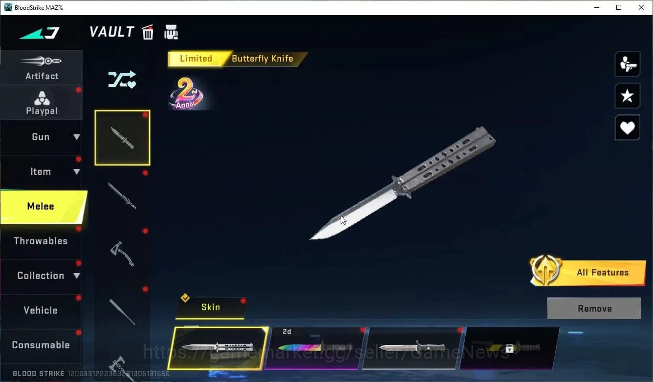 Blood Strike Accounts ASIA|Collab 7DS AK47,Karl98,QBZ95,BLEACH Byakuya+7 image 6