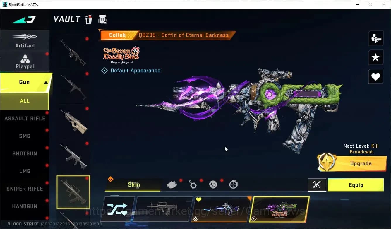 Blood Strike Accounts ASIA|Collab 7DS AK47,Karl98,QBZ95,BLEACH Byakuya+7 image 9