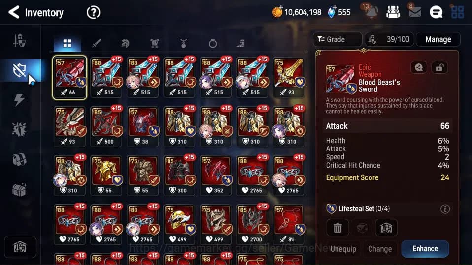 Epic Seven Accounts GLOBAL Unverif|New Era|3 ML(NM Luna,SE Celine,SB A image 12